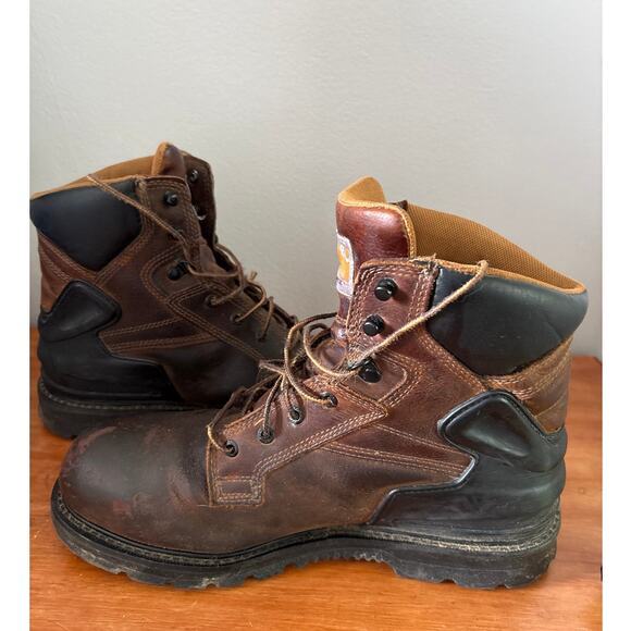 Carhartt Mens CMW6220 Safety Toe Work Boot, Size 12 Bison Brown Slip Resistant